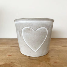 Load image into Gallery viewer, White Heart Pot
