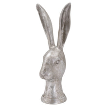 Load image into Gallery viewer, Silver Hare Head
