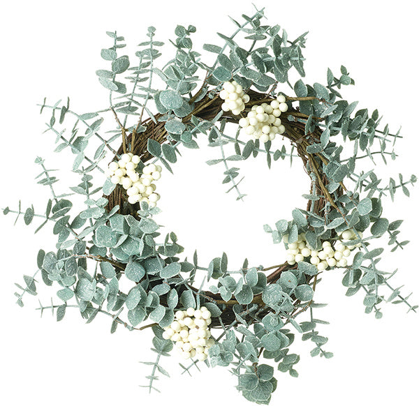 White Berry & Eucalyptus Wreath