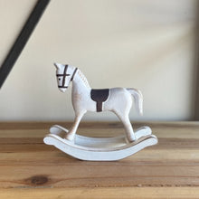 Load image into Gallery viewer, White Rocking Horse
