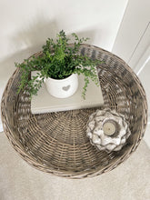 Load image into Gallery viewer, Round Wicker Tray Table
